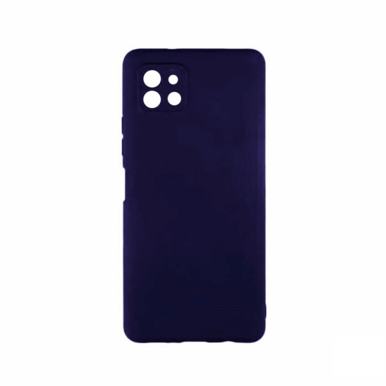 Silicone Case with Camera Shield for Samsung Galaxy A22 5g Blue